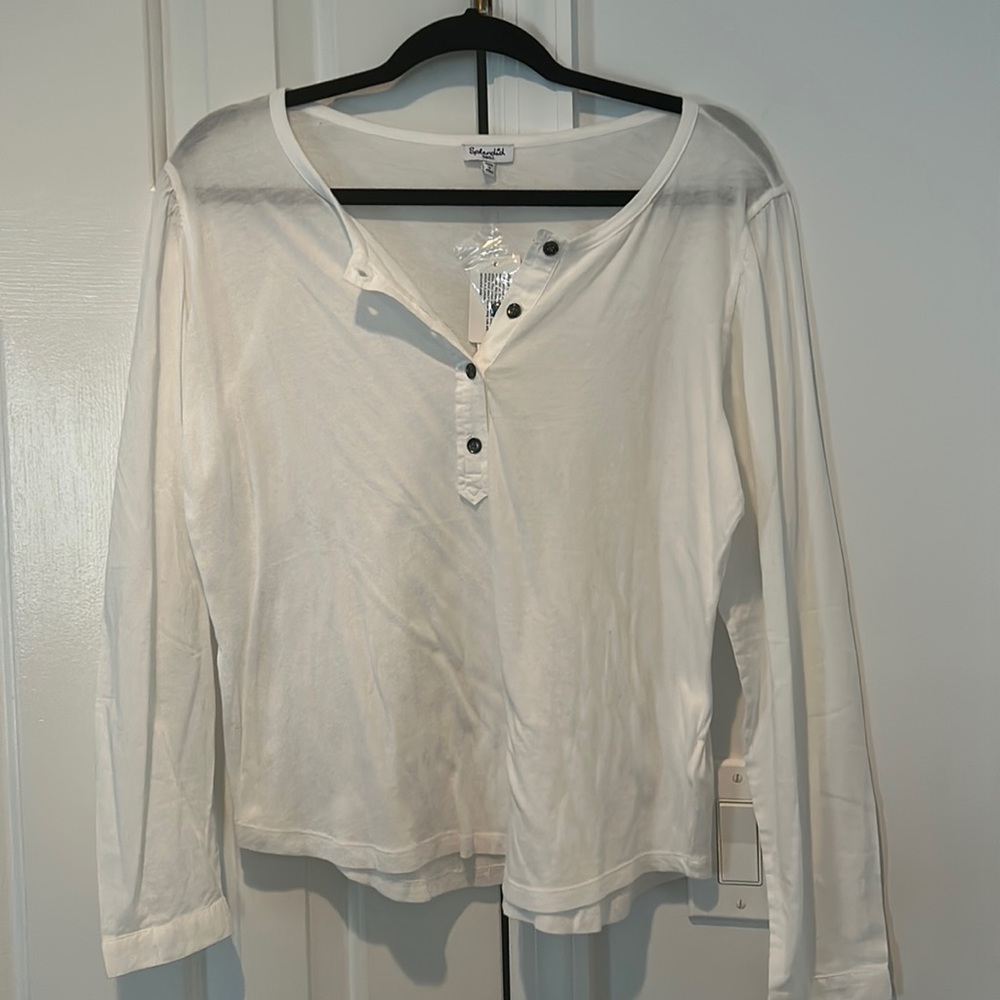 Splendid cotton/button down top